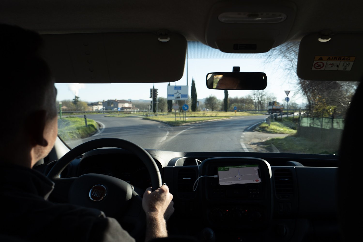 Driving on the right-hand side of the road for the first time in 15 years. With jet lag.