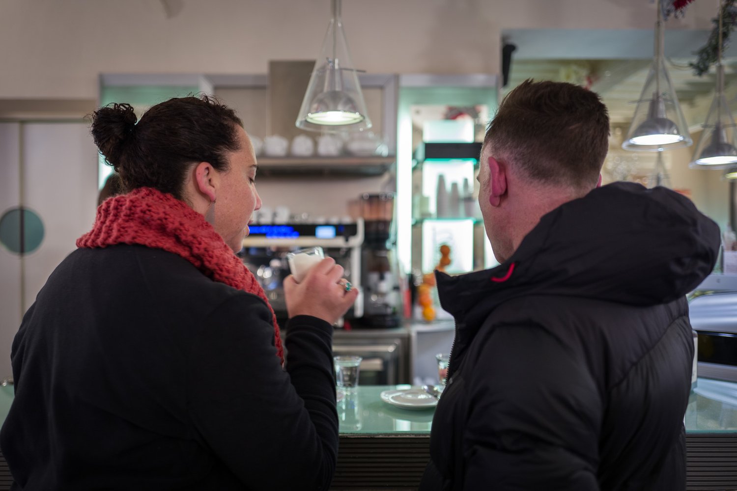 Coffee at the bar (note: a latte macchiato is not what I thought it would be)