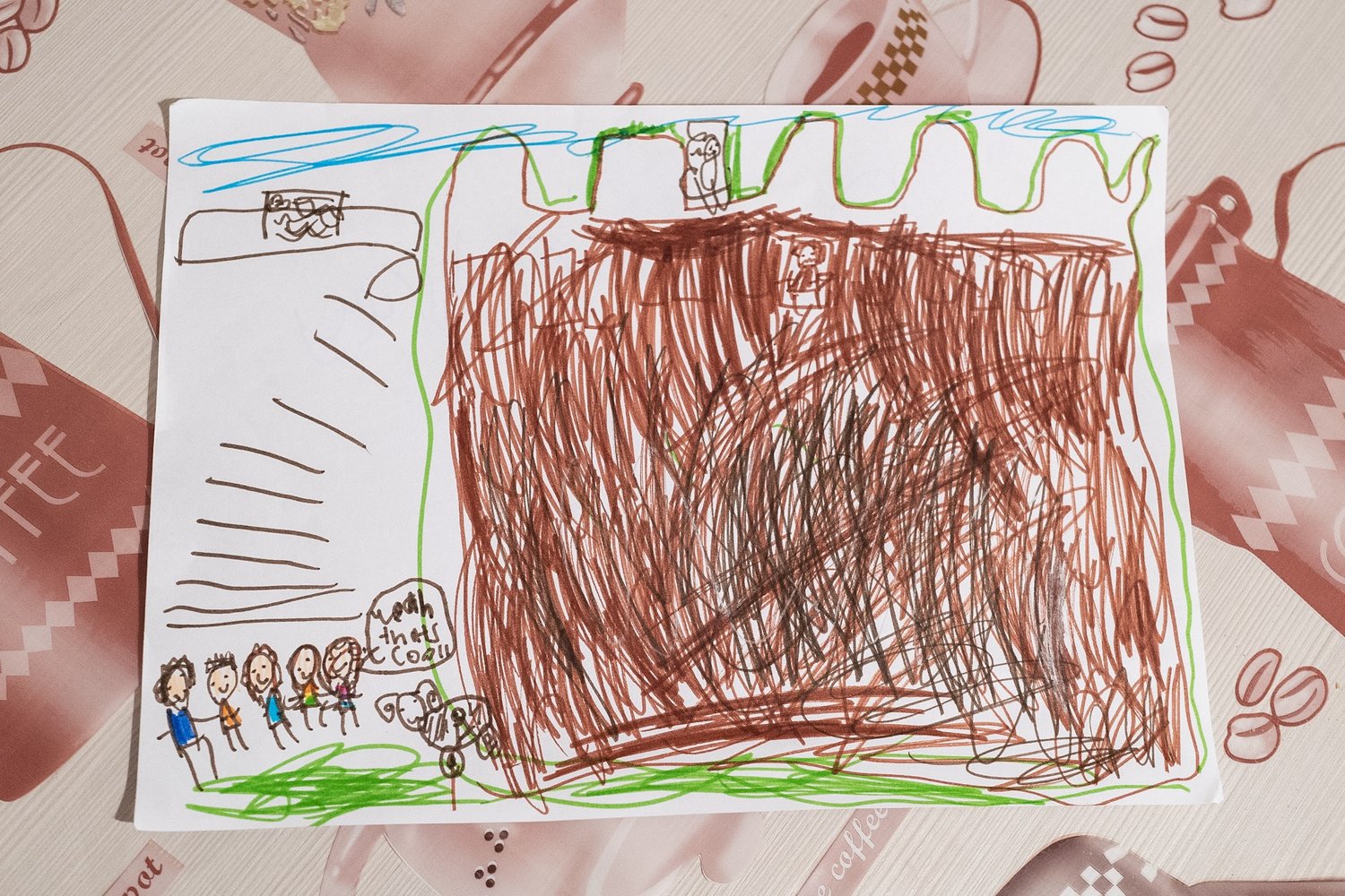  Audrey’s drawing of the castle at Monteriggioni, quite accurate! 