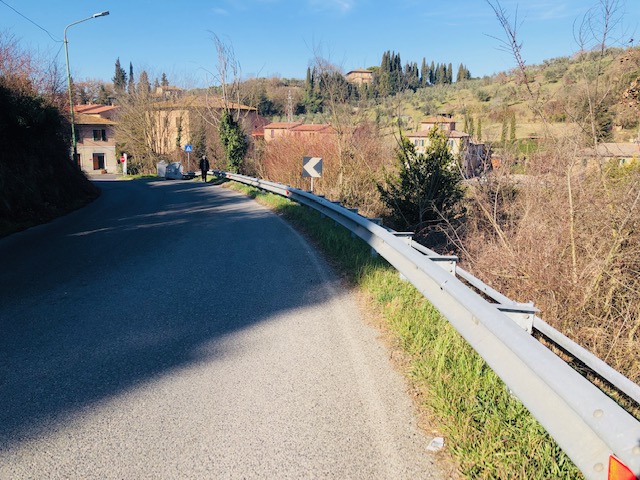  Almost there, 500 meters to go, just need to cross the freeway bridge…by foot.  