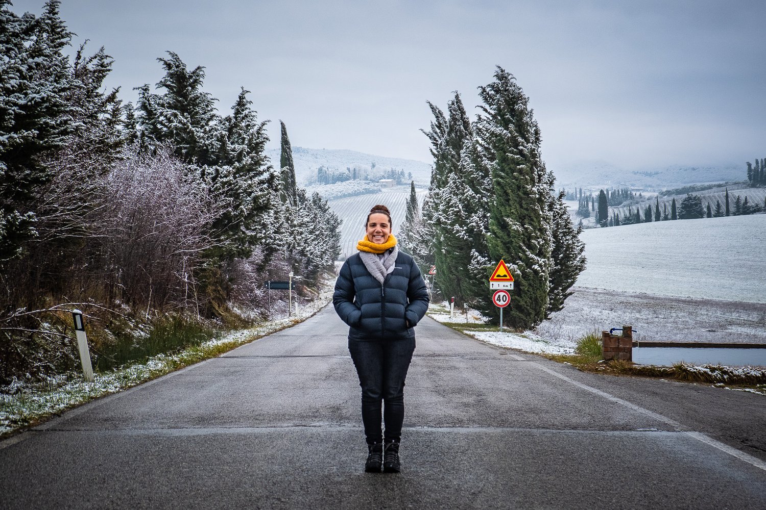  Loving Tuscany in the snow, 