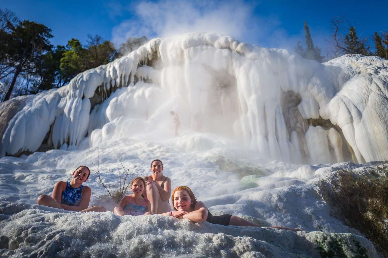  Even in -1 degrees, we had to strip down and go into the hot springs! So worth it.  