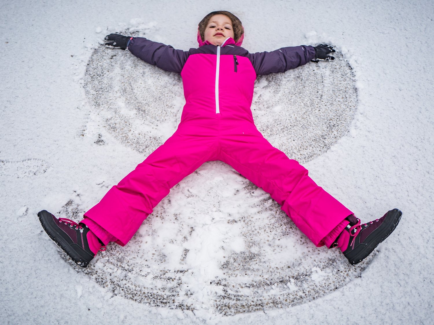  Audrey’s snow angles… 