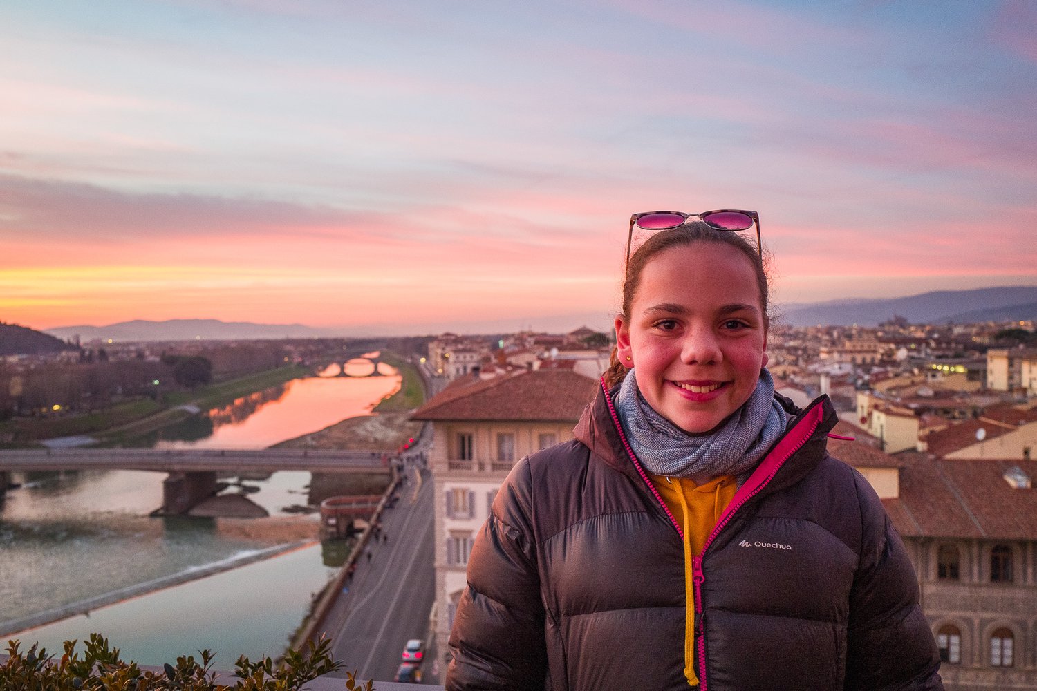  Sunset in Florence at the Westin Rooftop Bar 