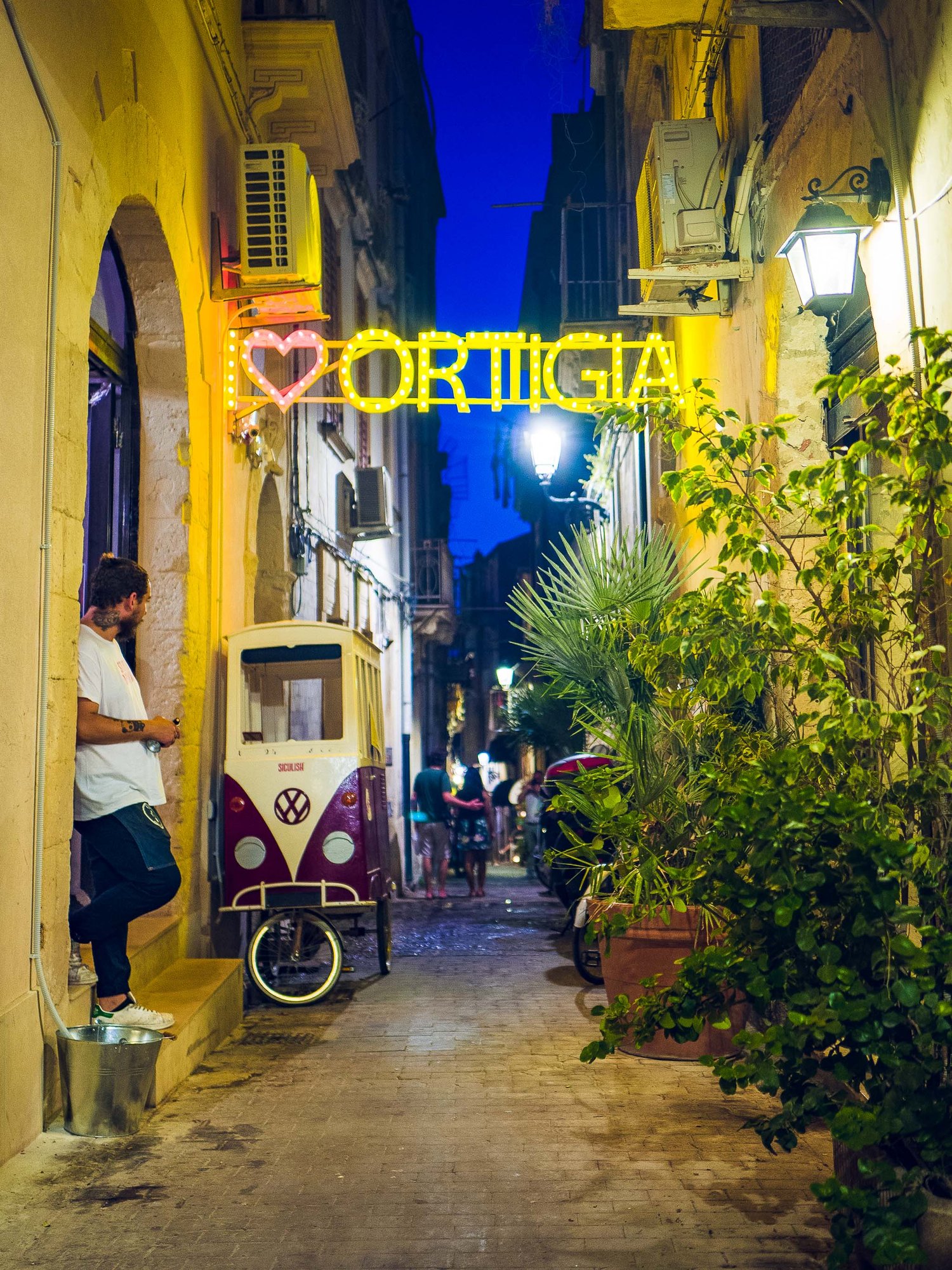  We explored the old town, eventually settling on a bar by the water. We ordered dinner and watched the crowds (and a wedding party) pass by. 