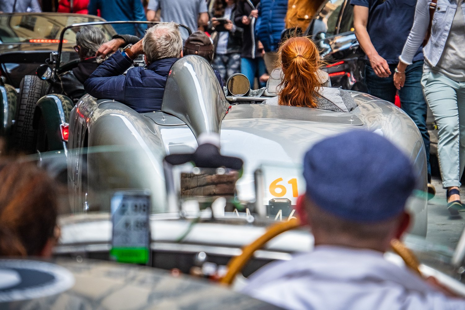  The cars slowed to a craw, causing some breakdowns that required crowd assistance. 