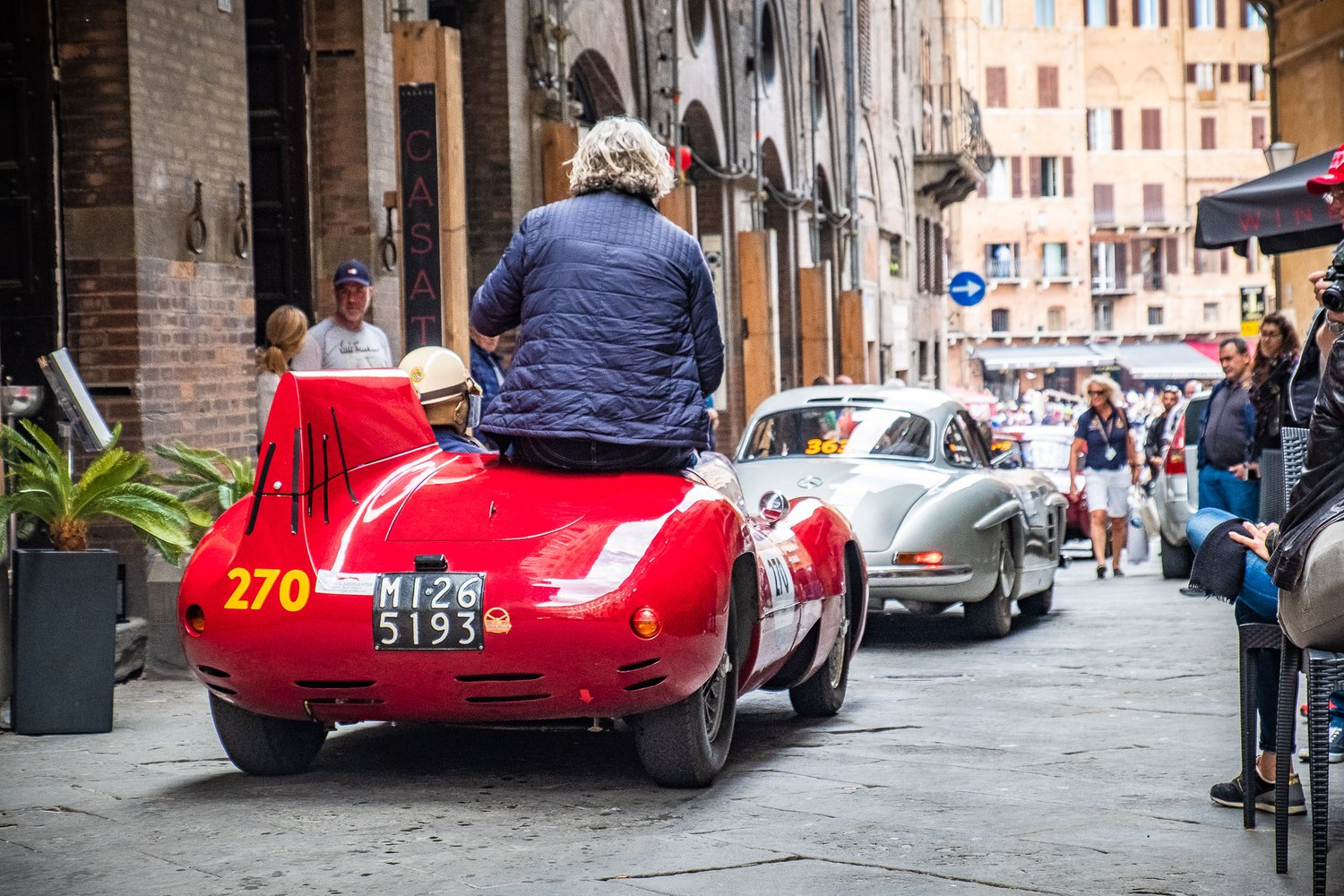  Finally all the cars made it into the Piazza del Campo. It was a pretty amazing sight. 