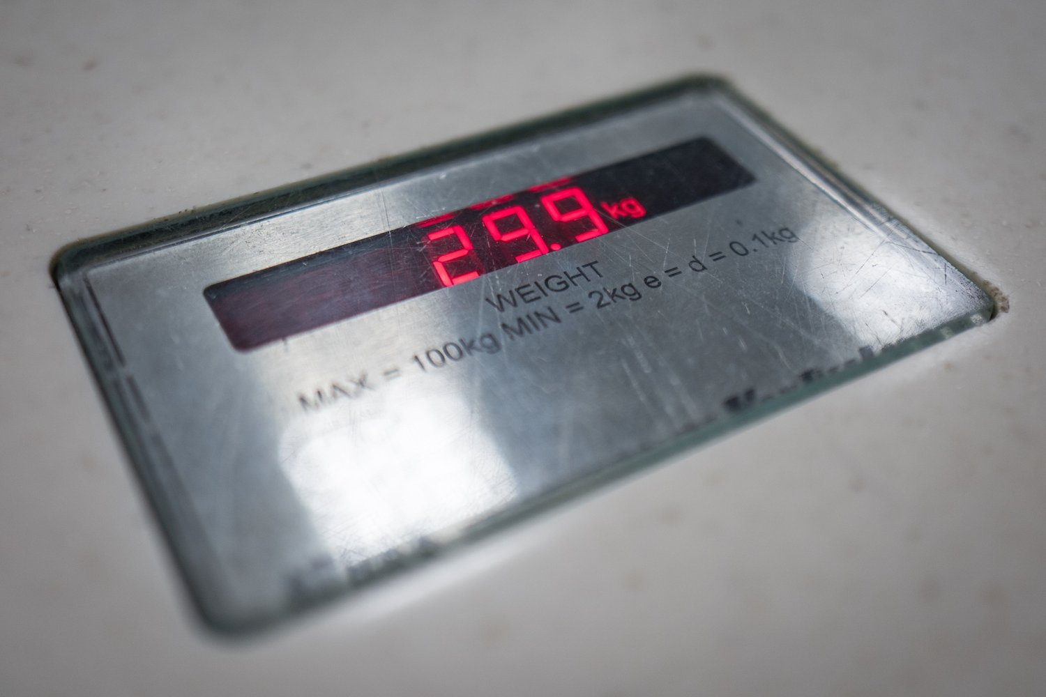 Just made it under the limit with this bag. Turns out our luggage scale was faulty and we actually had 159kg, but the nice Italian guy at the check-in counter bent the rules. Good thing he didn’t weigh our carry-on.