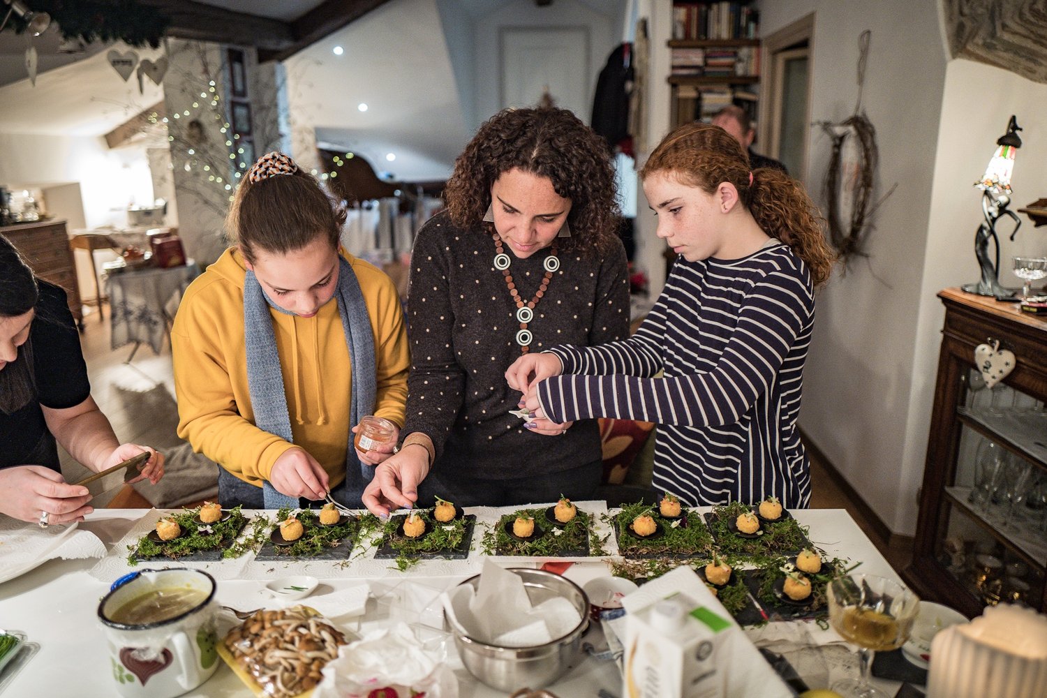  Gunsberger girls part of the prep assembly line  
