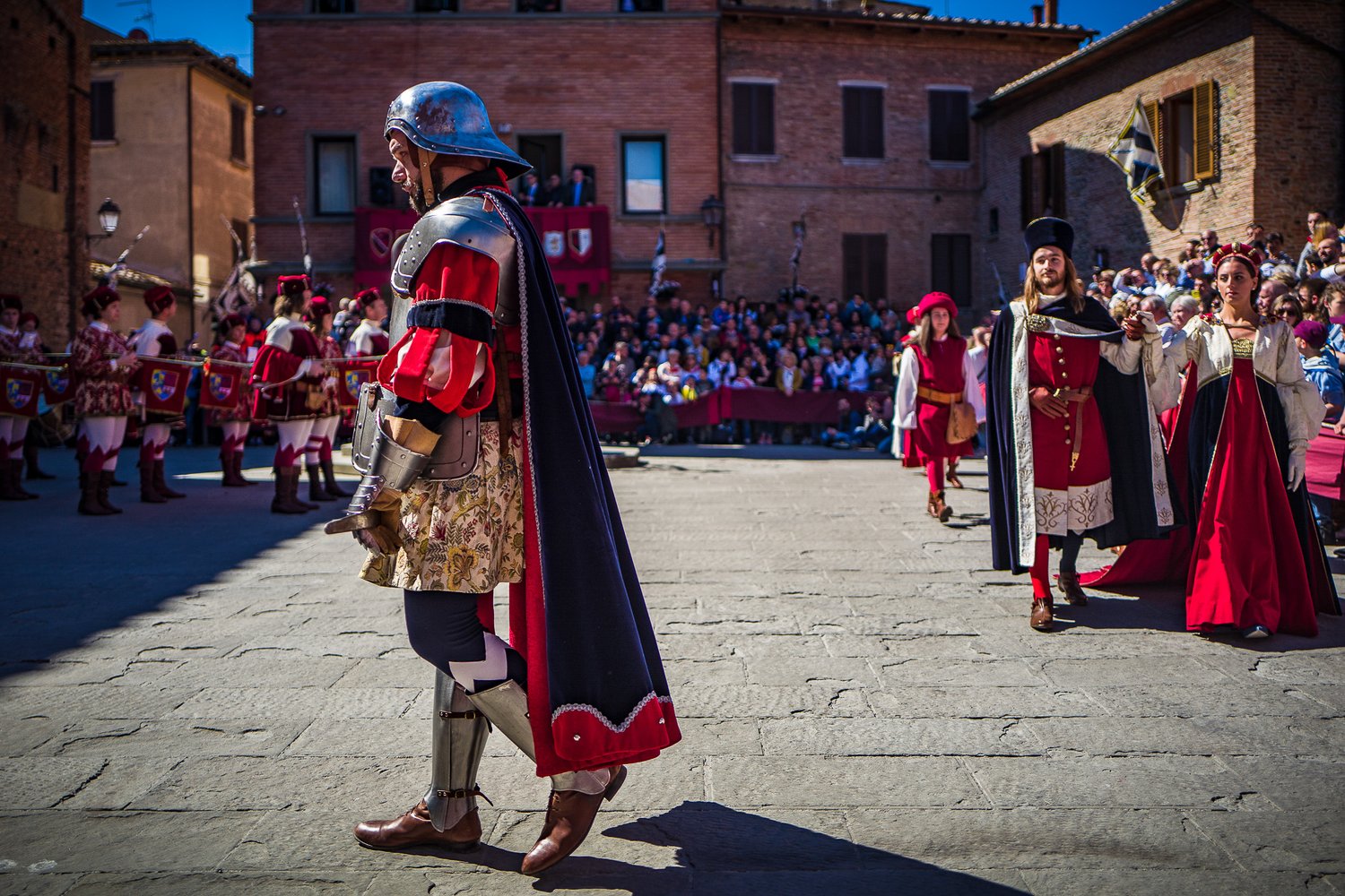  Then the flag-throwing began. 